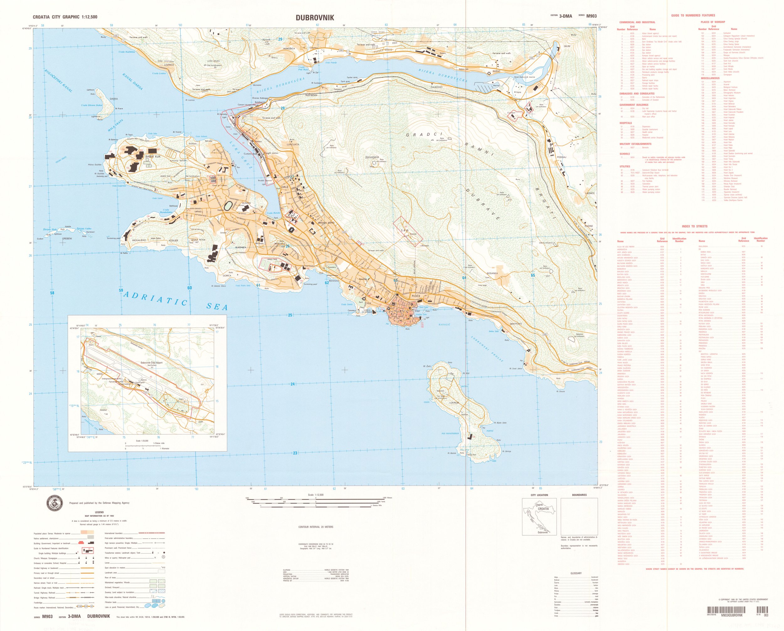 Dubrovnik / 1:12 500