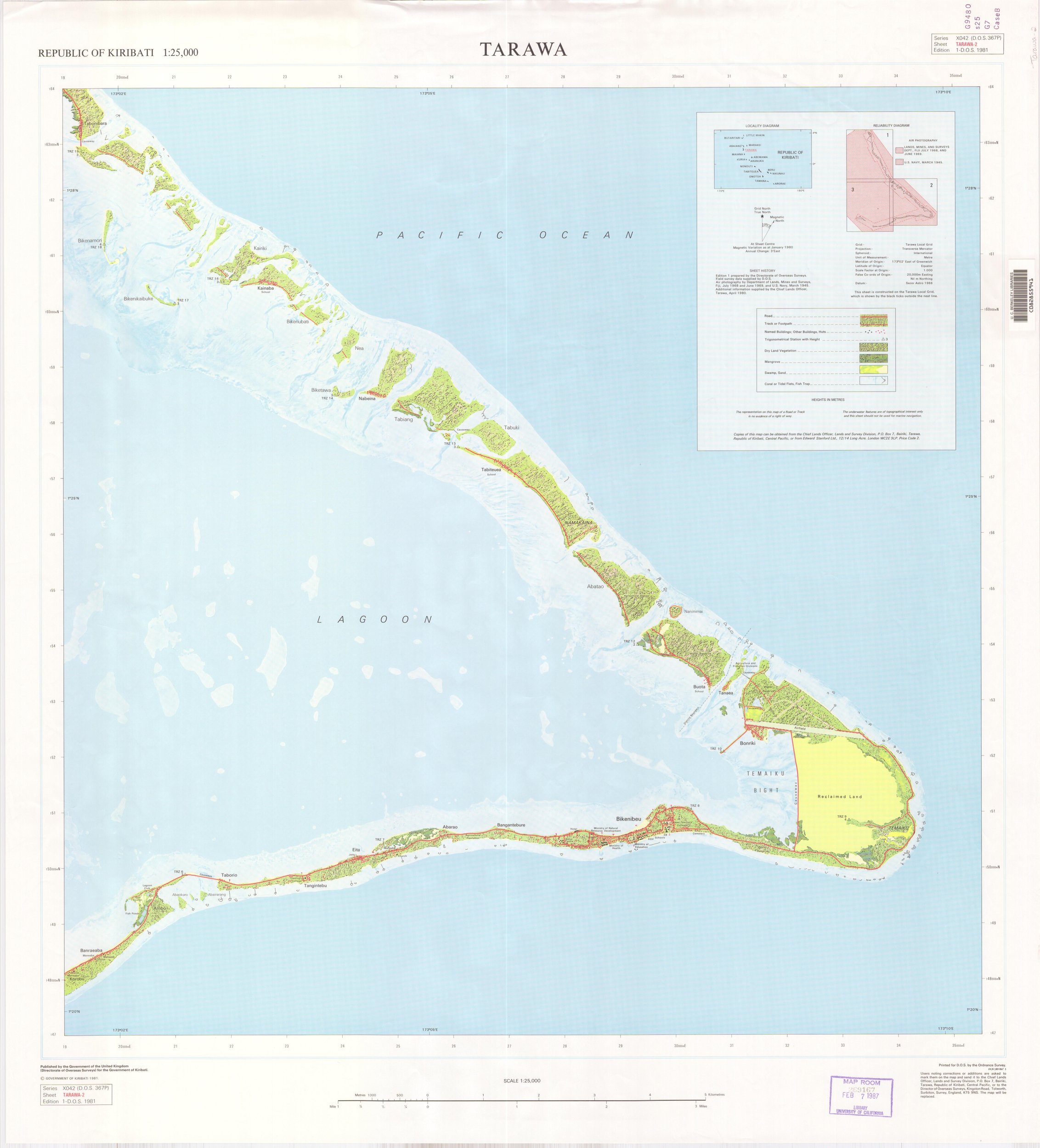 Tarawa / 1:25 000