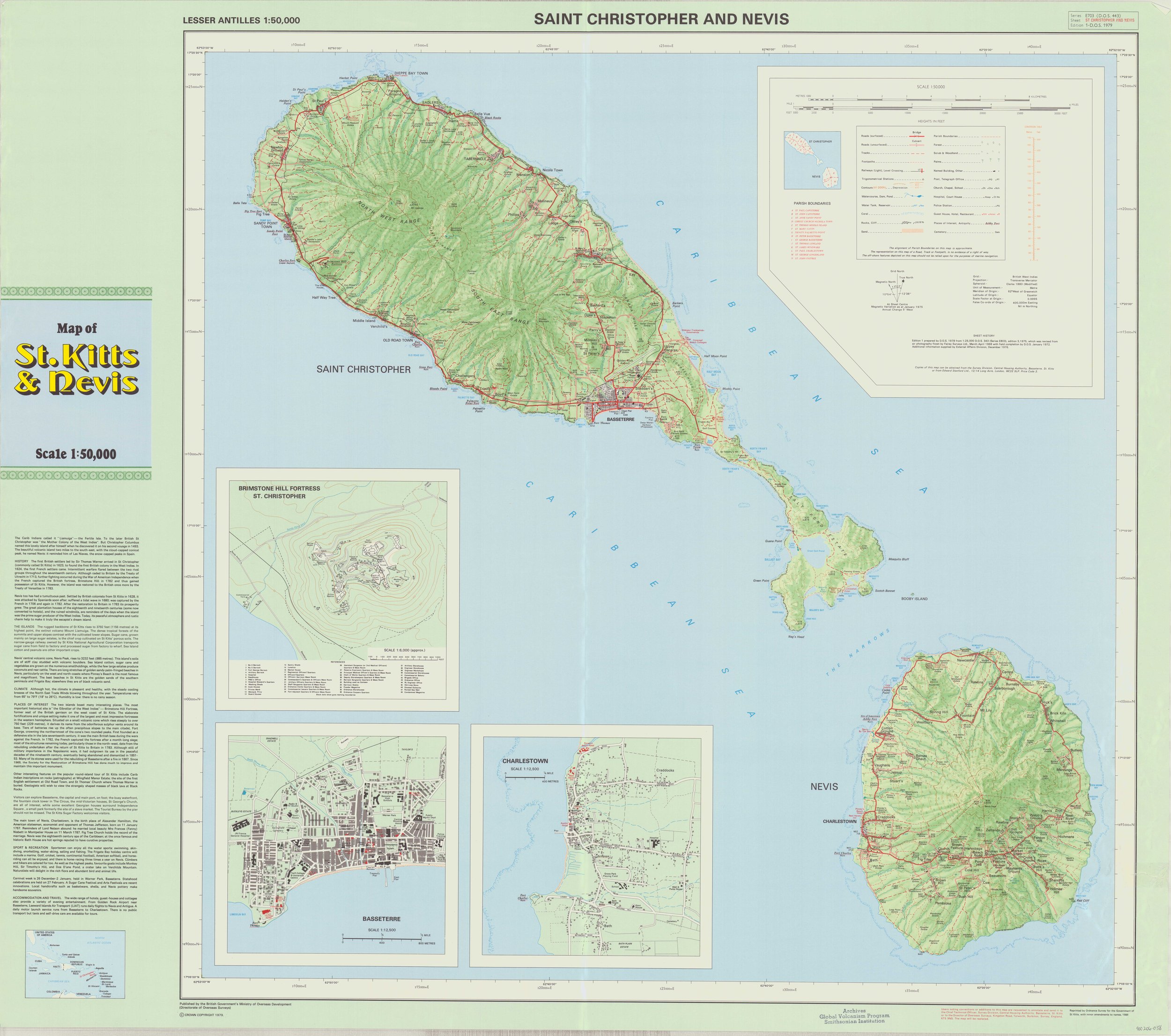 St. Kitts & Nevis / 1:50 000