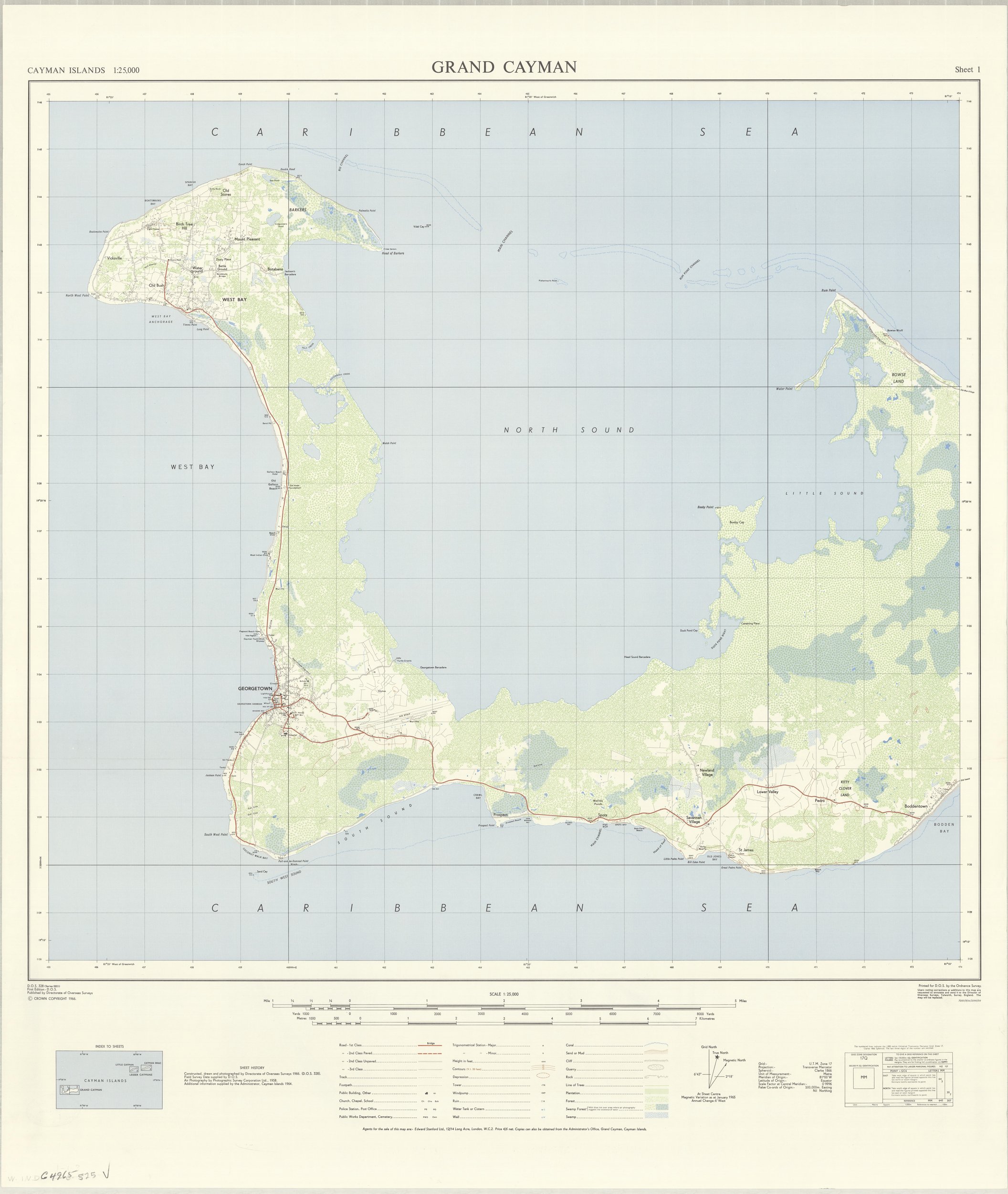 Cayman Islands / 1:25 000