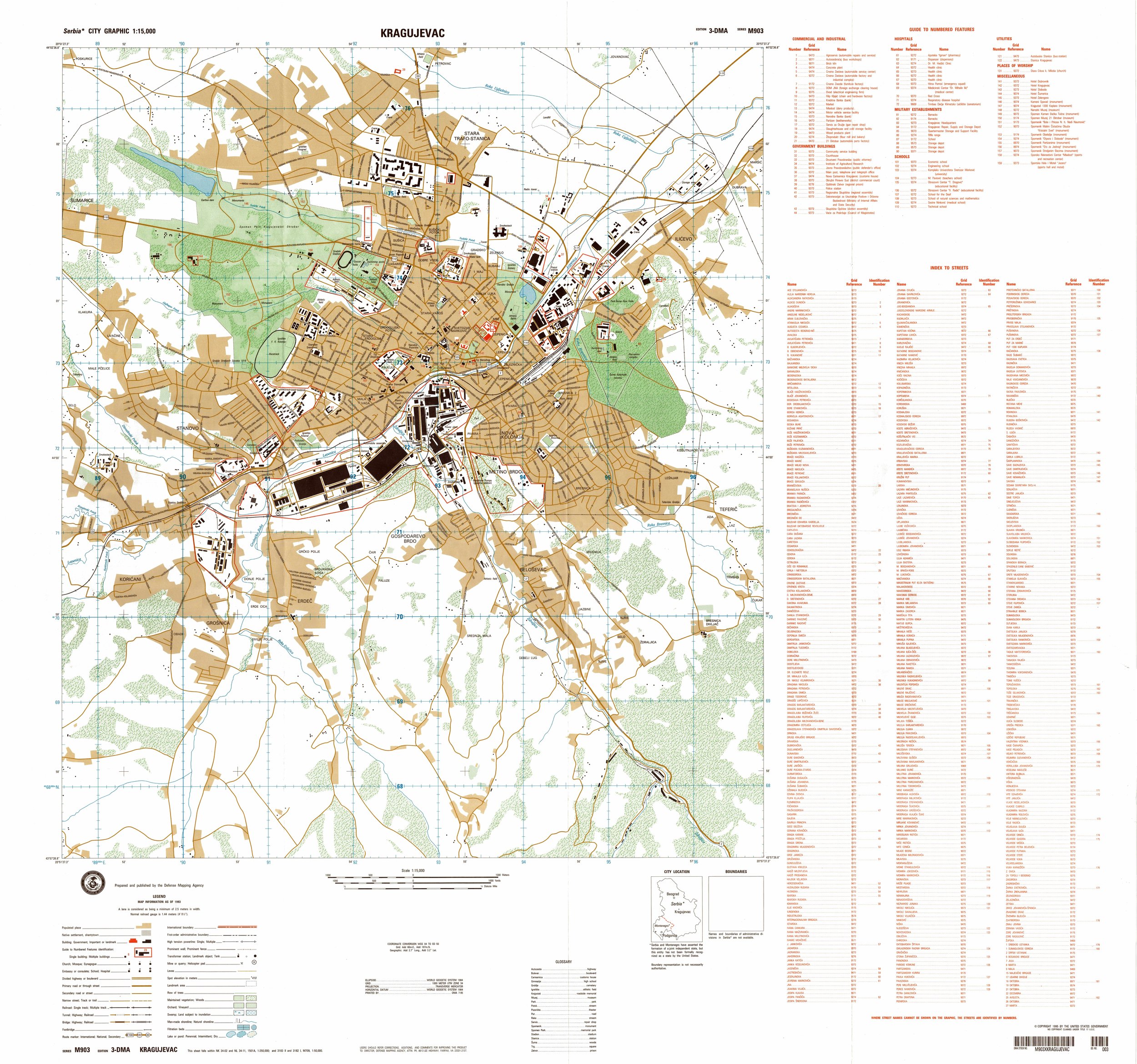 Kragujevac / 1:15 000
