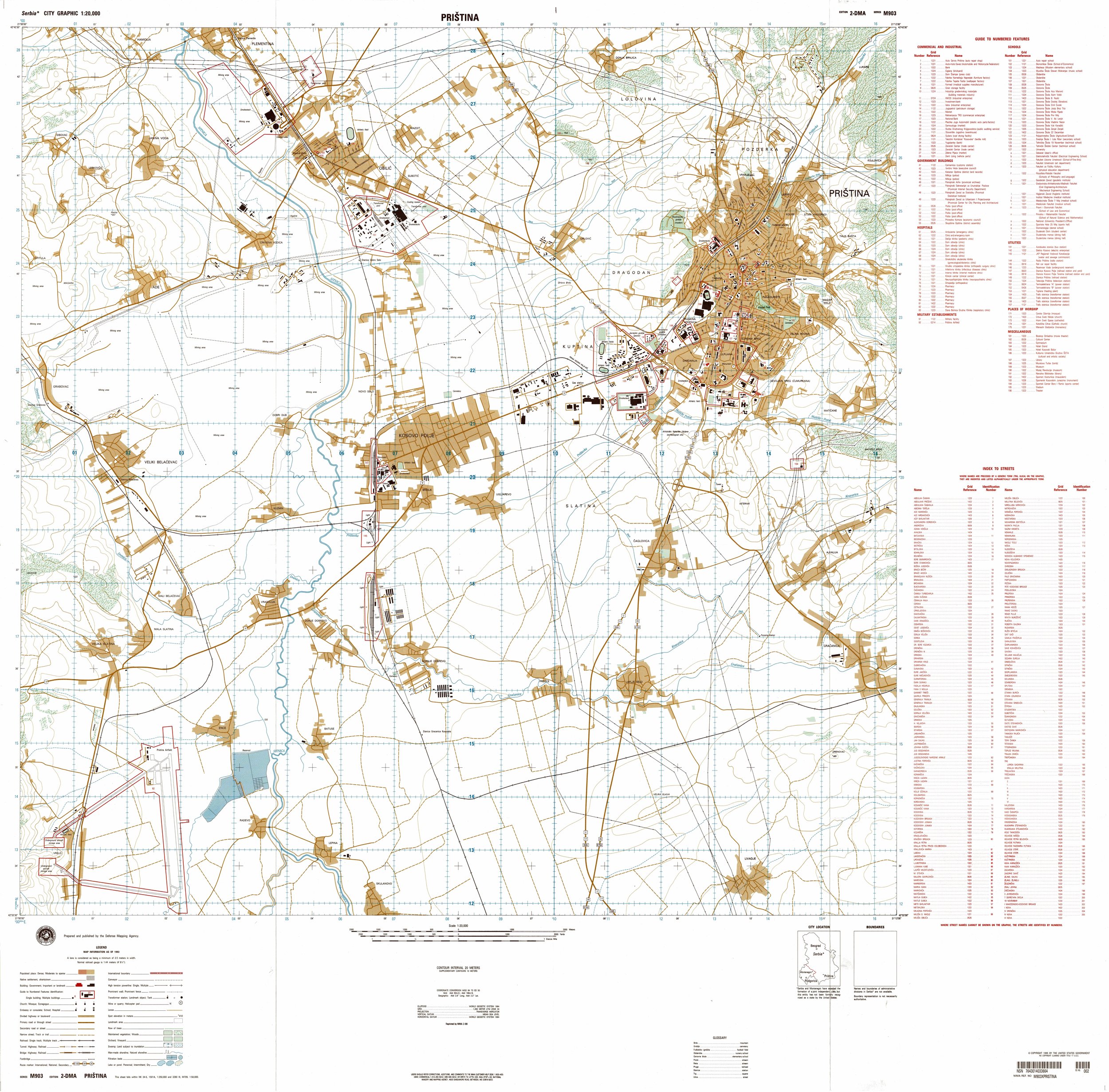 Priština / 1:20 000